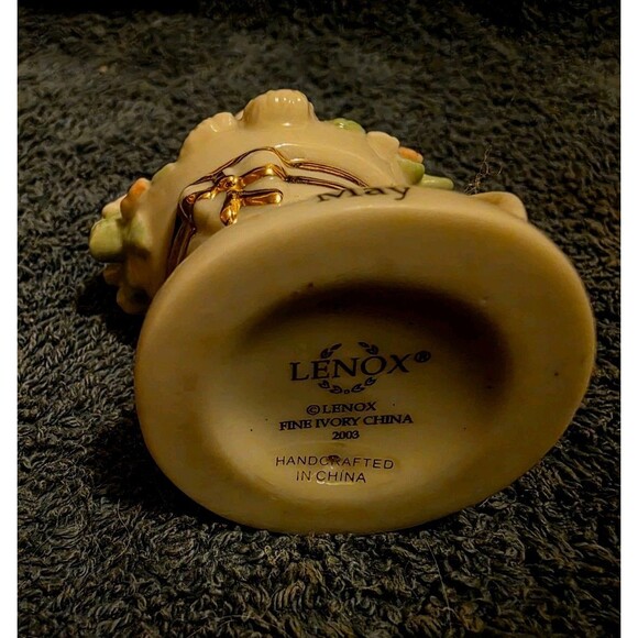 Lenox Calendar Playful Kittens MAY Cat Figurine Perpetual Spring Flower Pot-May - Picture 6 of 6